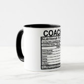 Mug Entraîneur - Faits nutritionnels (Devant gauche)