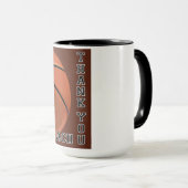 Mug Entraîneur Merci de basket-ball (Devant droit)