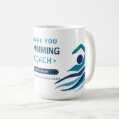 Mug Entraîneur moderne d'équipe de natation (Devant droit)