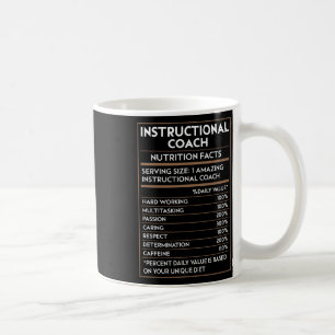 Mug Entraîneur pédagogique pour enseignants Faits nutr