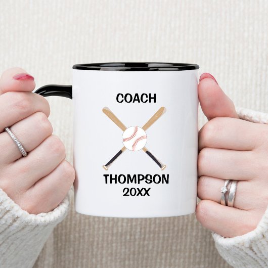 Mug Entraîneur Personnalisé De Baseball