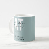 Mug Entraîneur sportif sur mesure à l'entraînement spo (Devant gauche)