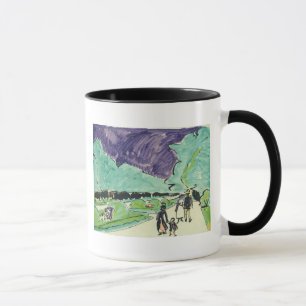 Mug Entrée à un grand jardin à Dresde, 1905