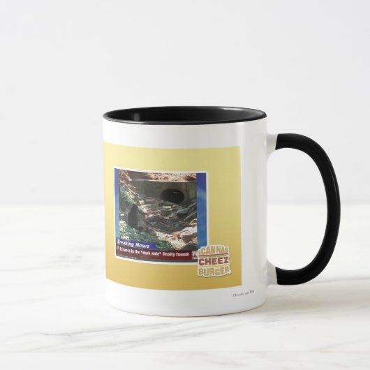 Mug Entrée au côté en noir (Droite)