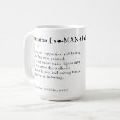 Mug Entrée de dictionnaire personnalisée drôle (Devant gauche)