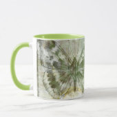 Mug Entrée de papillon vert avec porte en fer (Gauche)