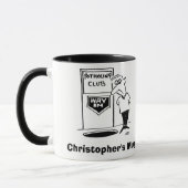 Mug Entrée du Club de Spéléologie. Spéléologue (Gauche)