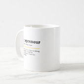 Mug Entrepreneur Définition Nom Motivation Entreprise (Devant gauche)