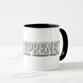 Mug "#ENTREPRENEUR" Mignonne Conception D'Expression.  (Devant droit)