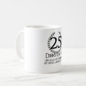 Mug Entreprise 25 ans Anniversaire Entreprise Employé (Devant gauche)