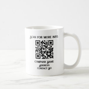 Mug Entreprise cadeau QRcode avec personnalisation BG