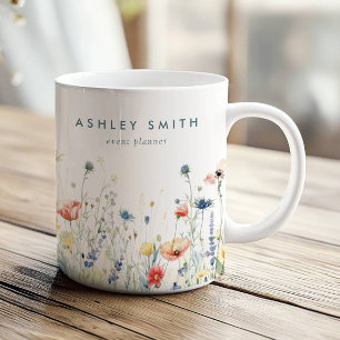 Mug Entreprise de Fleur Sauvage Vibrante