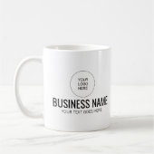 Mug Entreprise Logo Ajouter le texte ici Modèle (Gauche)