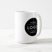 Mug Entreprise Logo Commercial Professionnel Double Fa (Devant droit)