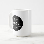 Mug Entreprise Logo Commercial Professionnel Double Fa (Devant gauche)