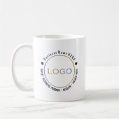 Mug Entreprise simple customisée Nom et logo de l'entr (Gauche)