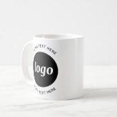 Mug Entreprise Simple Logo et Texte (Devant gauche)