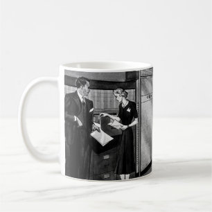 Mug Entreprise Vintage, Hommes d'Affaires Bureau de Di