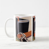 Mug Entreprise Vintage, tissus et textiles Art Déco (Gauche)