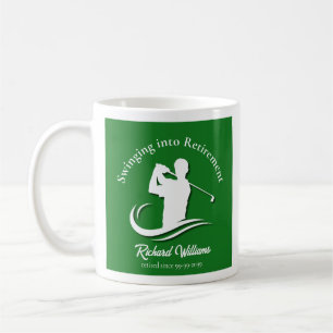 Mug Entrer dans la retraite en swingant Fête de golfeu