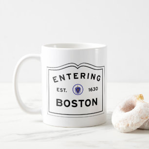 Mug Entrer dans la ville de la masse de Boston