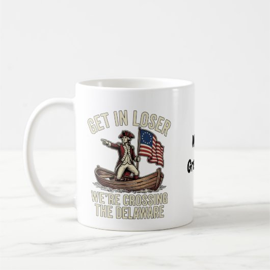 Mug Entrez les perdants, nous traversons le Delaware, (Gauche)
