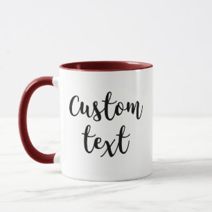 Mug Entrez votre propre texte Personnaliser Funny Cust