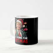Mug Enveloppe cadeau Trump | Je serai à la maison pour (Devant gauche)