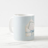 Mug Enveloppe Noël Arc Bleu (Devant gauche)