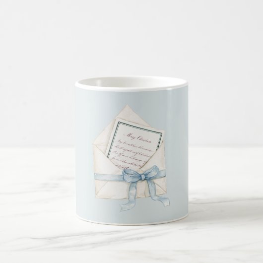 Mug Enveloppe Noël Arc Bleu (Centre)