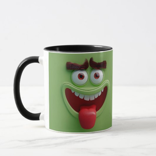 Mug Enveloppement drôle du visage (Gauche)