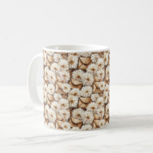 Mug Enveloppes crème Fleurs blanches