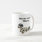 Mug Enveloppez votre teckel de la saucisse | Halloween (Devant droit)