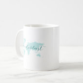 Mug Envie de voyager, désir de voyager, carte (Devant gauche)