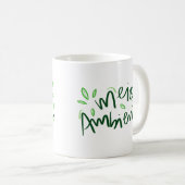 Mug Environnement écologique simple Vert vert gras (Devant droit)