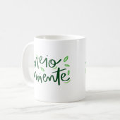 Mug Environnement écologique simple Vert vert gras (Devant gauche)