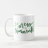 Mug Environnement écologique simple Vert vert gras (Gauche)