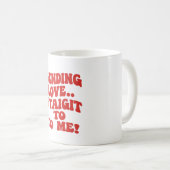 Mug Envoi d'amour droit à moi Saint Valentin (Devant droit)
