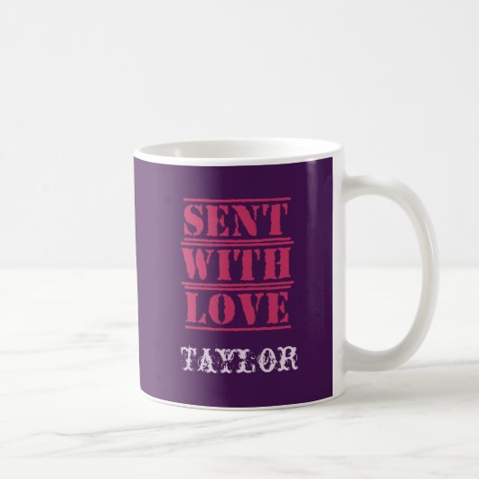 Mug Envoyé avec amour (Droite)
