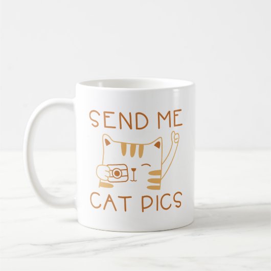 Mug Envoyer des photos de chat (Gauche)
