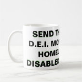 MUG ENVOYEZ LE "WOKE"/D.E.I. ARGENT (Gauche)