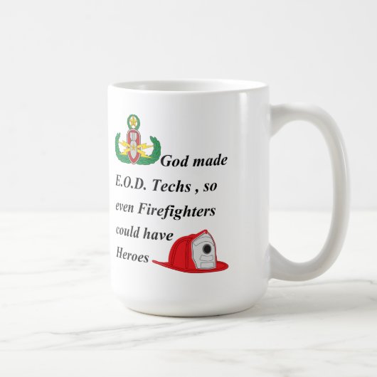 Mug EOD - Héros de sapeur-pompier (Droite)