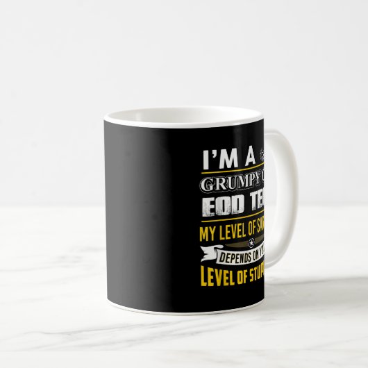 Mug EOD Tech , I'm A Grumpy Old EOD Tech (Devant droit)