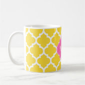 Mug Épable Marocain #5 Rose chaud2 3 Monogramme initia (Gauche)