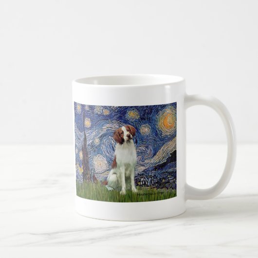 Mug Épagneul breton 3 - Nuit étoilée (Droite)