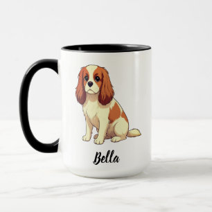 Mug Épagneul Cavalier King Charles avec nom personnali