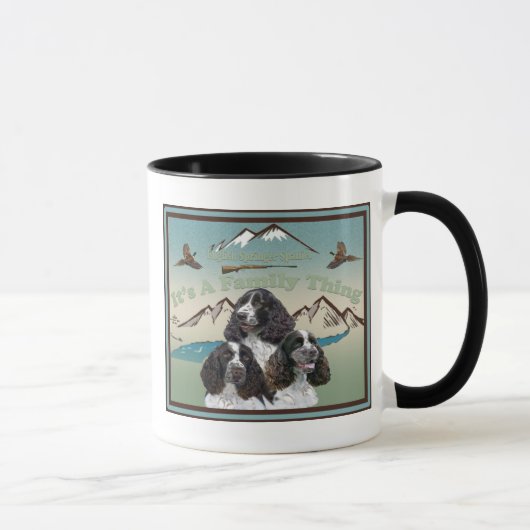 Mug Épagneul de springer anglais tout au sujet de (Droite)