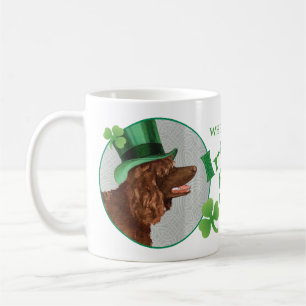 Mug Épagneul d'eau irlandaise du jour de St Patrick