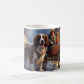 Mug Épagneul Springer Anglais période de Noël festive (Centre)