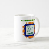 Mug Épaisseur de la puce du processeur mathématique à (Devant droit)